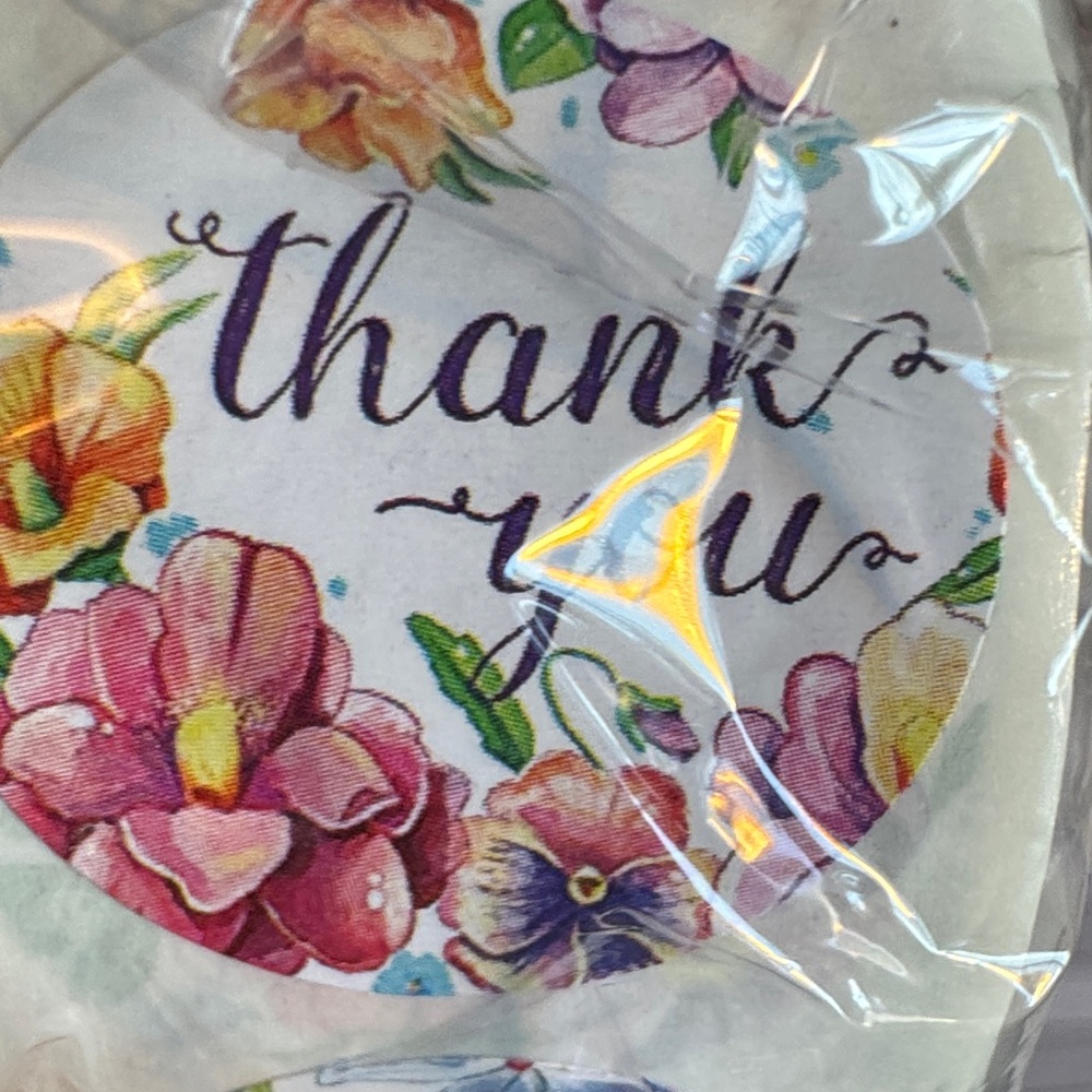 Floral Thank You Sticker